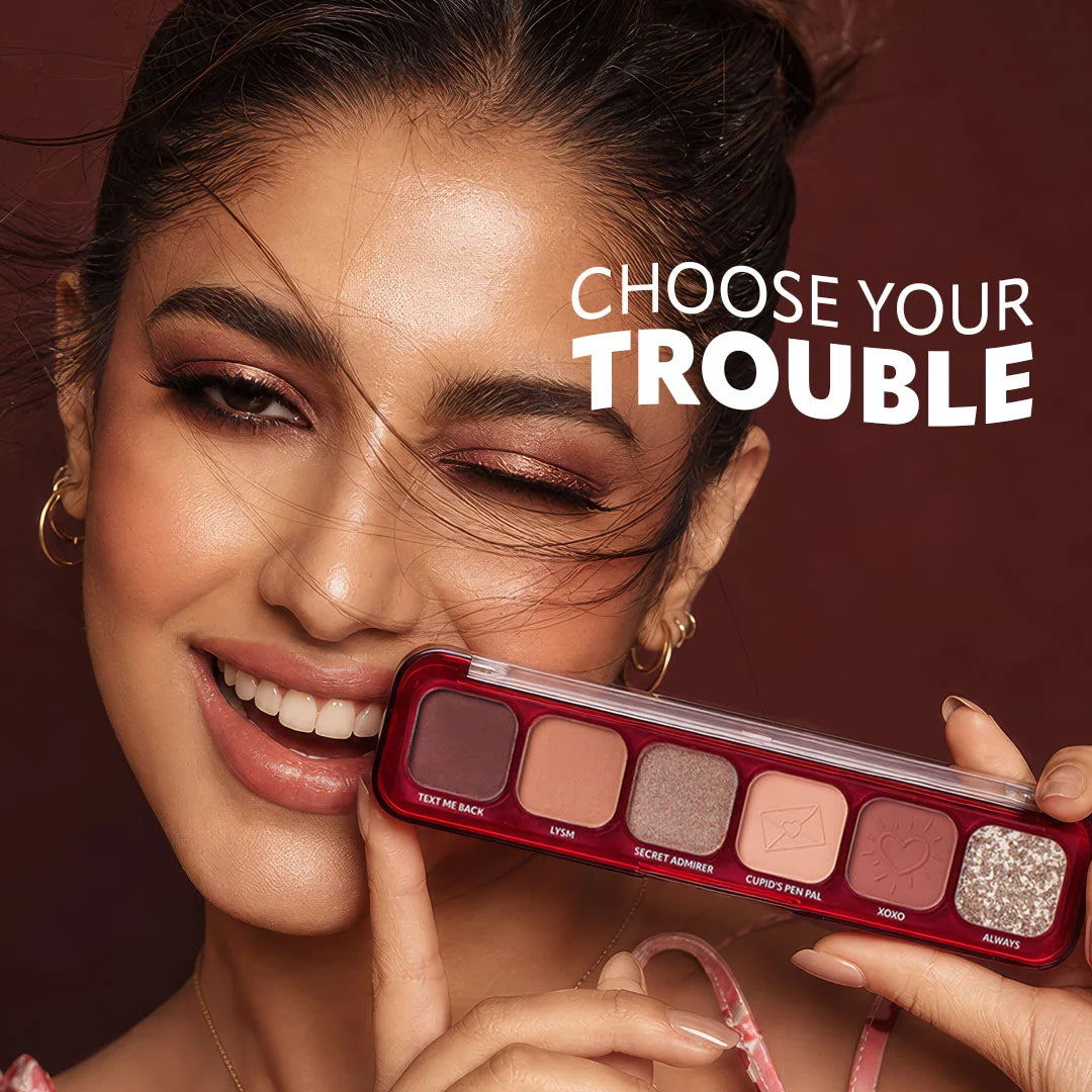 Trouble Maker Little Trouble Shadow Palette Love Note 4pc Set + 1 Full Size Product Worth 25% Value Free