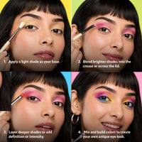 Trouble Maker Little Trouble Shadow Palette Genius 4pc Set + 1 Full Size Product Worth 25% Value Free