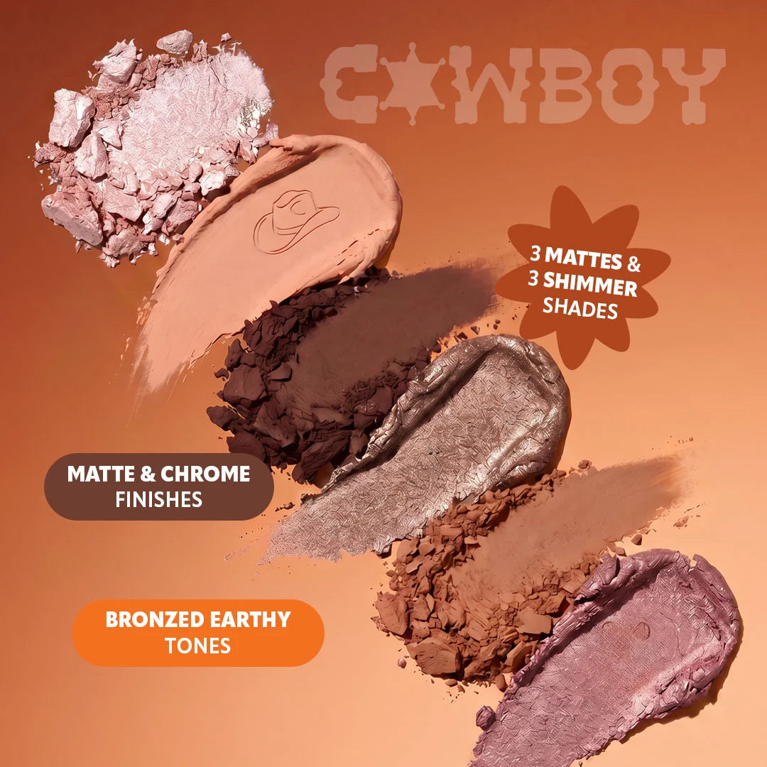 Trouble Maker Little Trouble Shadow Palette Cowboy 4pc Set + 1 Full Size Product Worth 25% Value Free