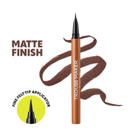Trouble Maker Outsider Liquid Eyeliner Pen Brown 4pc Set + 1 Full Size Product Worth 25% Value Free