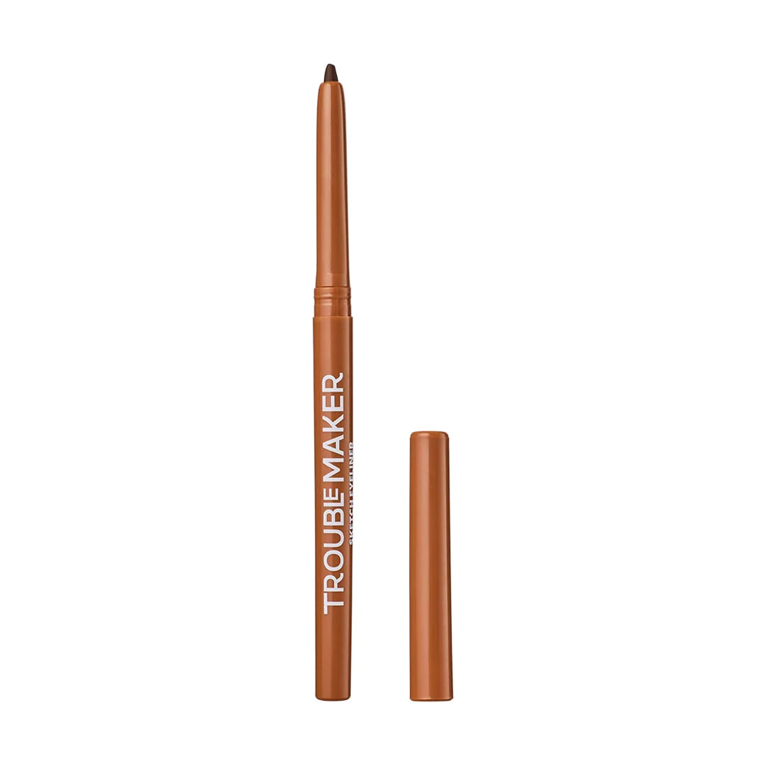 Trouble Maker Sketch Mechanical Gel Liner Brown 4pc Set + 1 Full Size Product Worth 25% Value Free