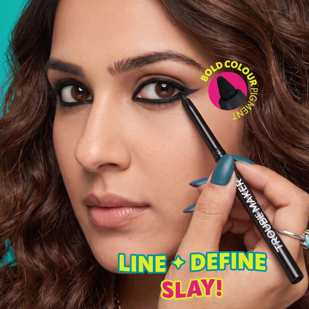Trouble Maker Sketch Mechanical Gel Liner Black 4pc Set + 1 Full Size Product Worth 25% Value Free