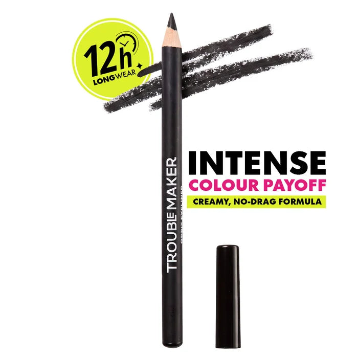 Trouble Maker Orbit Eyeliner Pencil Black 4pc Set + 1 Full Size Product Worth 25% Value Free