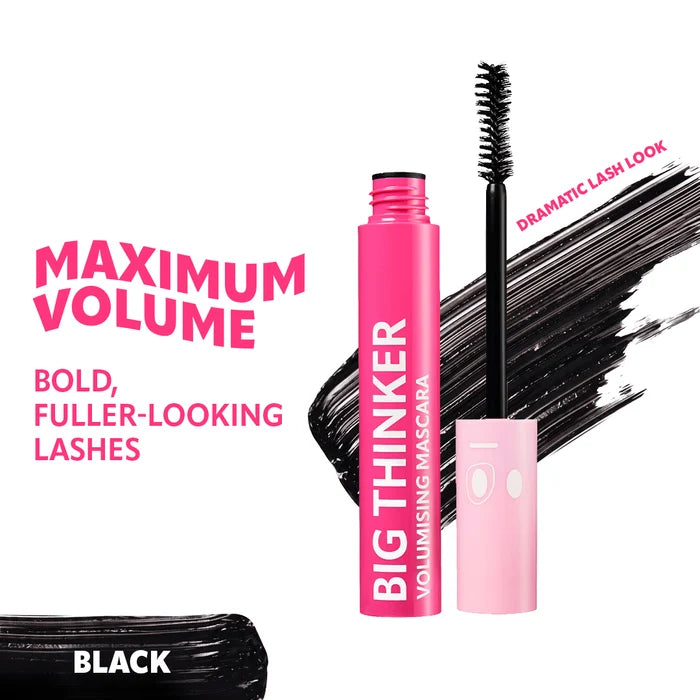 Trouble Maker Big Thinker Volumising Mascara Black 4pc Set + 1 Full Size Product Worth 25% Value Free