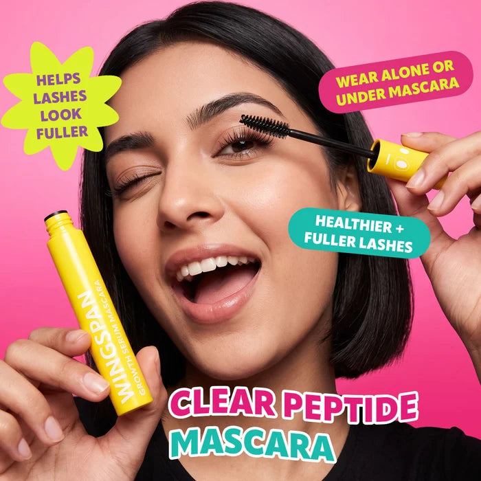 Trouble Maker Wingspan Peptide Lash Mascara Clear 4pc Set + 1 Full Size Product Worth 25% Value Free