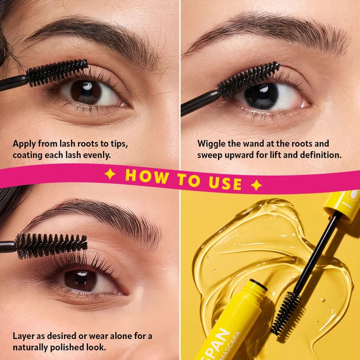 Trouble Maker Wingspan Peptide Lash Mascara Clear 4pc Set + 1 Full Size Product Worth 25% Value Free