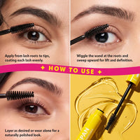 Trouble Maker Wingspan Peptide Lash Mascara Clear 4pc Set + 1 Full Size Product Worth 25% Value Free