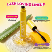 Trouble Maker Wingspan Peptide Lash Mascara Clear 4pc Set + 1 Full Size Product Worth 25% Value Free