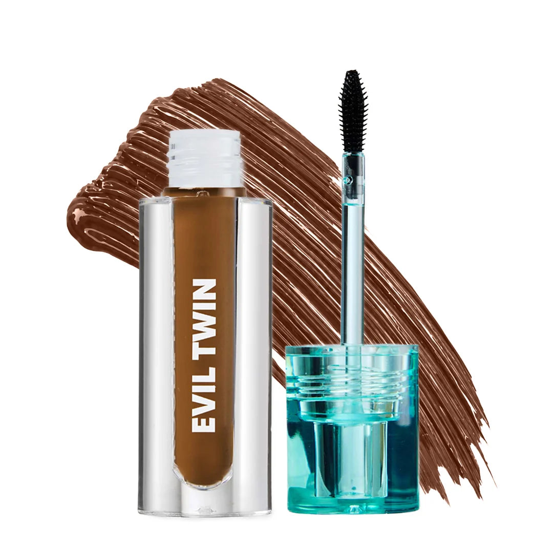 Trouble Maker Evil Twin Tinted Brow Gel Dark Brown 4pc Set + 1 Full Size Product Worth 25% Value Free