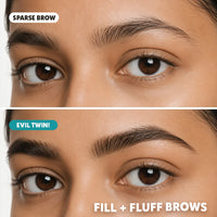 Trouble Maker Evil Twin Tinted Brow Gel Dark Brown 4pc Set + 1 Full Size Product Worth 25% Value Free