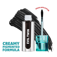 Trouble Maker Evil Twin Tinted Brow Gel Soft Black 4pc Set + 1 Full Size Product Worth 25% Value Free
