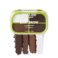 Trouble Maker Brat Brow Kit Dark Brown 4pc Set + 1 Full Size Product Worth 25% Value Free