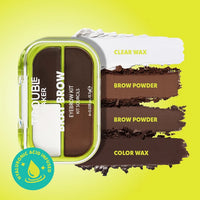 Trouble Maker Brat Brow Kit Dark Brown 4pc Set + 1 Full Size Product Worth 25% Value Free