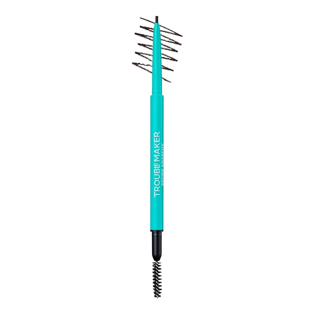 Trouble Maker Define Anarchy Micro Brow Pencil Soft Black 4pc Set + 1 Full Size Product Worth 25% Value Free