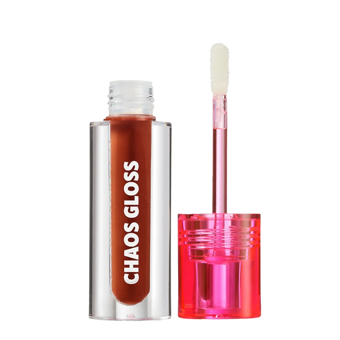 Trouble Maker Chaos Gloss Lipgloss Pipsqueak Chocolate Caramel 4pc Set + 1 Full Size Product Worth 25% Value Free