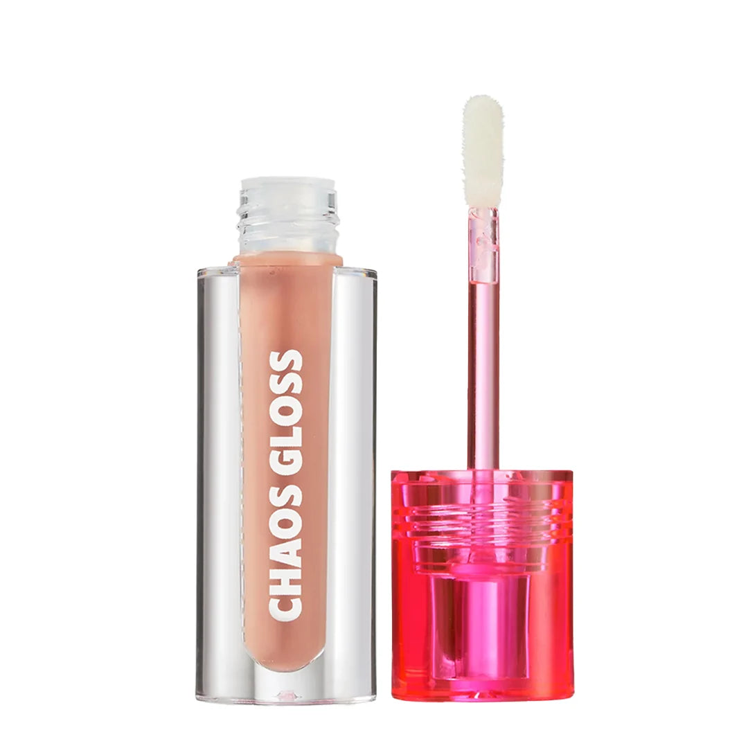 Trouble Maker Chaos Gloss Lipgloss Tippy Toes Honey Brown 4pc Set + 1 Full Size Product Worth 25% Value Free