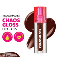 Trouble Maker Chaos Gloss Lipgloss Hopscotch Mahogany Nude 4pc Set + 1 Full Size Product Worth 25% Value Free
