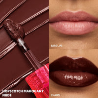 Trouble Maker Chaos Gloss Lipgloss Hopscotch Mahogany Nude 4pc Set + 1 Full Size Product Worth 25% Value Free