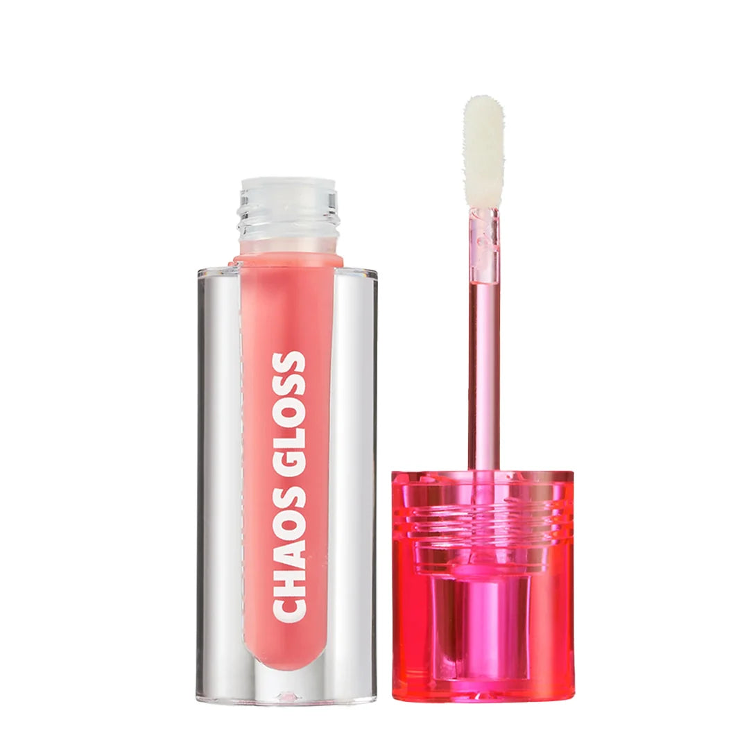 Trouble Maker Chaos Gloss Lipgloss Bunny Hop Pink 4pc Set + 1 Full Size Product Worth 25% Value Free