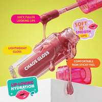 Trouble Maker Chaos Gloss Lipgloss Joy Ride Nude 4pc Set + 1 Full Size Product Worth 25% Value Free