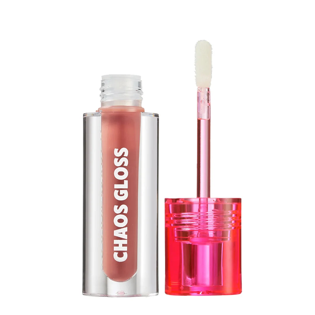 Trouble Maker Chaos Gloss Lipgloss Joy Ride Nude 4pc Set + 1 Full Size Product Worth 25% Value Free