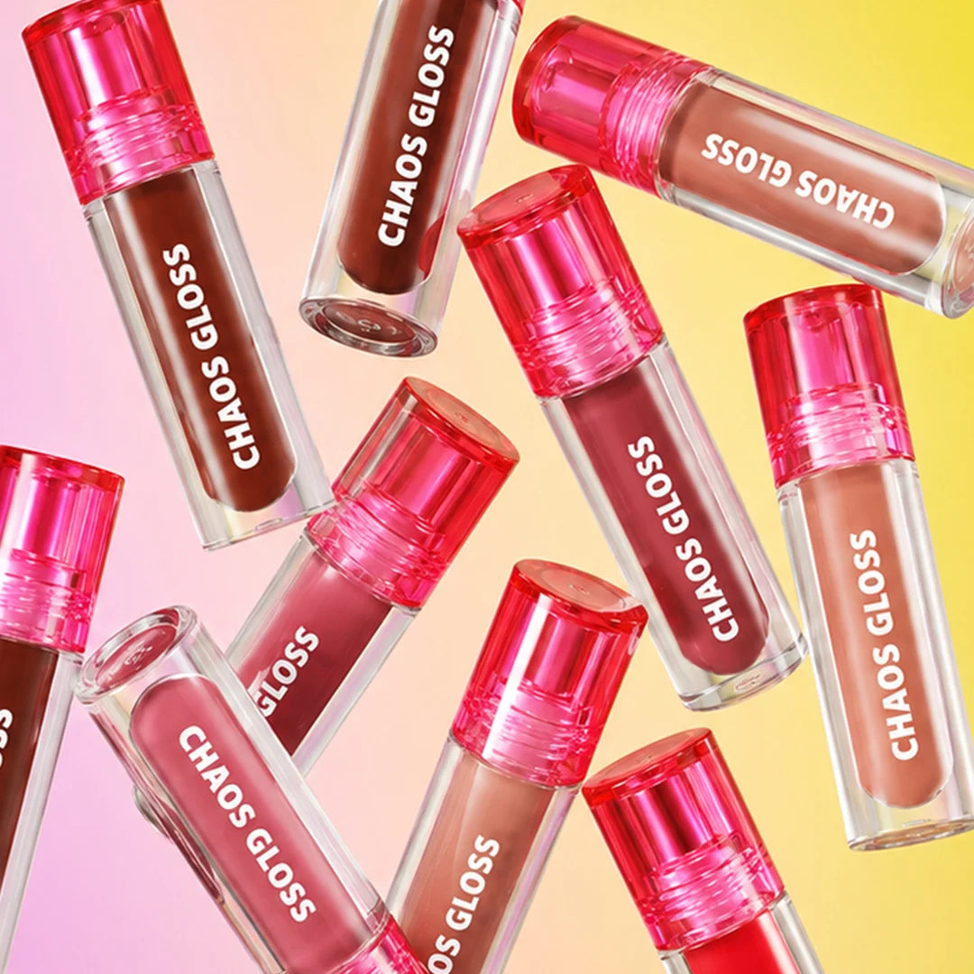 Trouble Maker Chaos Gloss Lipgloss Brain Freeze Clear 4pc Set + 1 Full Size Product Worth 25% Value Free