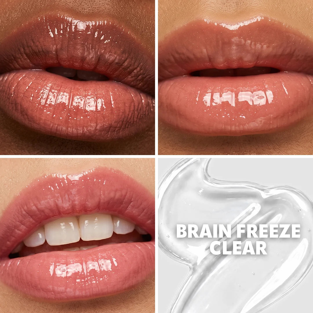 Trouble Maker Chaos Gloss Lipgloss Brain Freeze Clear 4pc Set + 1 Full Size Product Worth 25% Value Free
