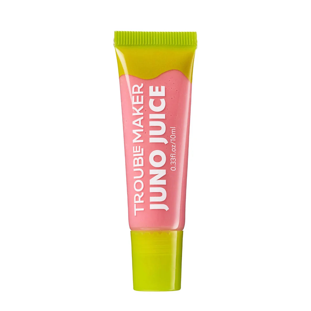 Trouble Maker Juno Juice Lipgloss Stevie Pink 4pc Set + 1 Full Size Product Worth 25% Value Free