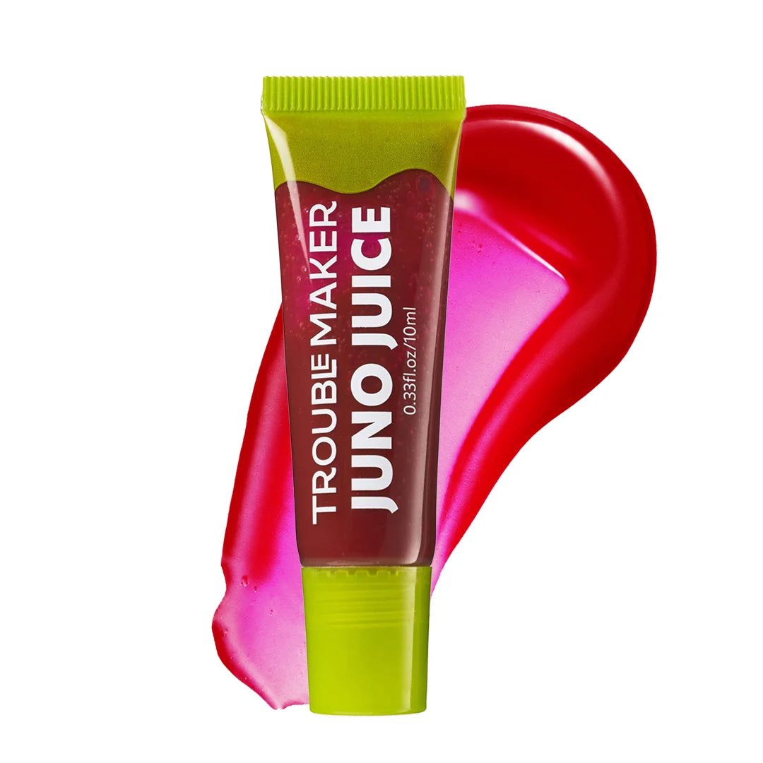 Trouble Maker Juno Juice Lipgloss Devi Berry 4pc Set + 1 Full Size Product Worth 25% Value Free