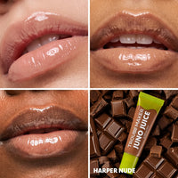 Trouble Maker Juno Juice Lipgloss Harper Nude 4pc Set + 1 Full Size Product Worth 25% Value Free
