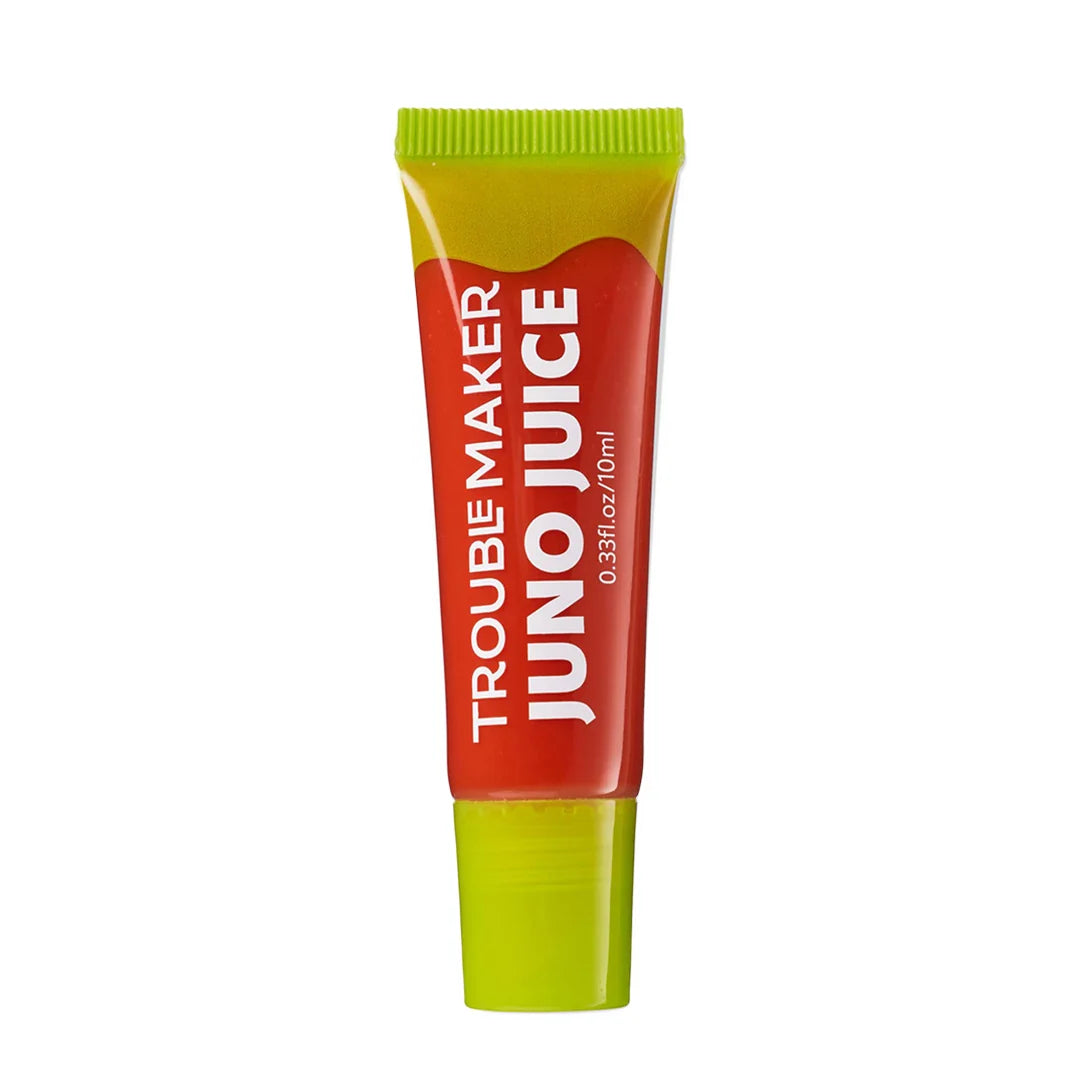 Trouble Maker Juno Juice Lipgloss Milo Peach 4pc Set + 1 Full Size Product Worth 25% Value Free