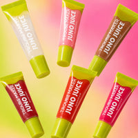Trouble Maker Juno Juice Lipgloss Casper Clear Shimmer 4pc Set + 1 Full Size Product Worth 25% Value Free