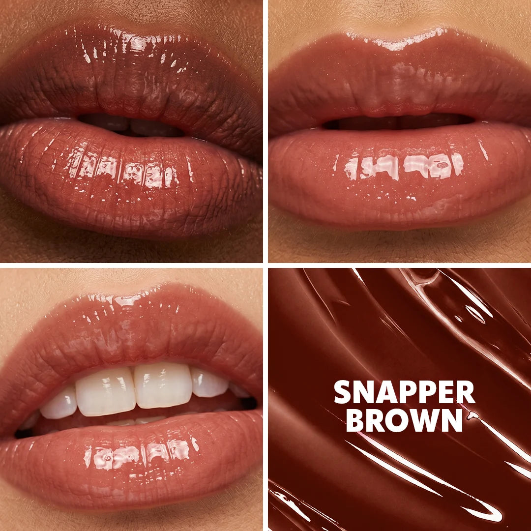 Trouble Maker Melt Down Lip Oil Snapper Brown 4pc Set + 1 Full Size Product Worth 25% Value Free