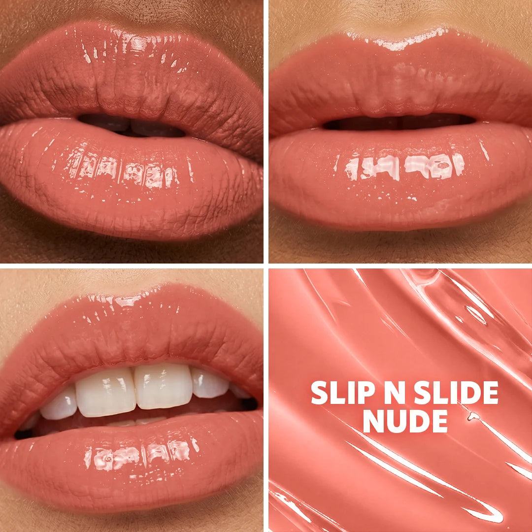Trouble Maker Melt Down Lip Oil Slip n Slide Nude 4pc Set + 1 Full Size Product Worth 25% Value Free