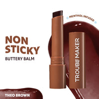 Trouble Maker Aura Lip Balm Theo Brown 4pc Set + 1 Full Size Product Worth 25% Value Free