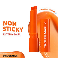 Trouble Maker Aura Lip Balm Otis Orange 4pc Set + 1 Full Size Product Worth 25% Value Free