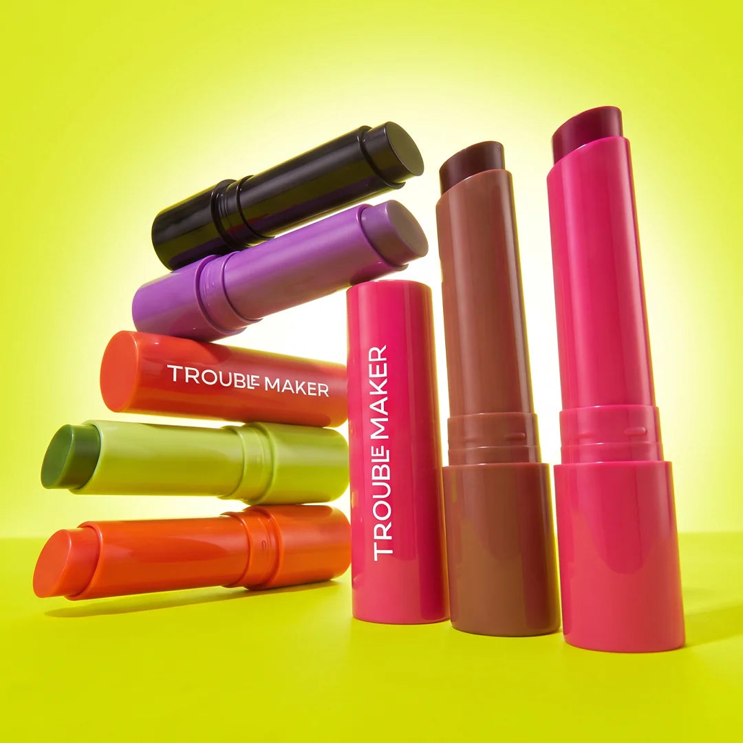 Trouble Maker Aura Lip Balm Romi Black 4pc Set + 1 Full Size Product Worth 25% Value Free