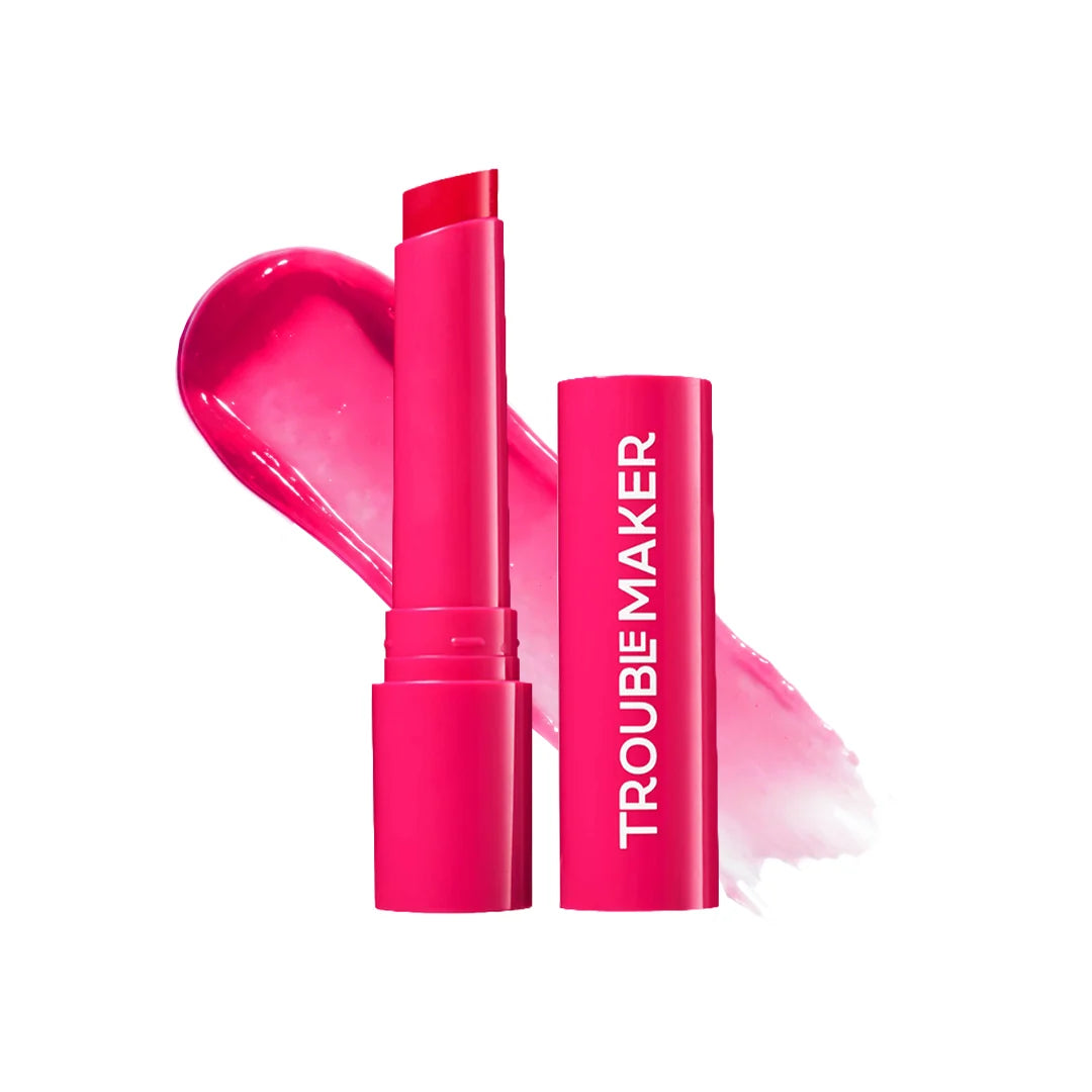 Trouble Maker Aura Lip Balm Yumi Pink 4pc Set + 1 Full Size Product Worth 25% Value Free