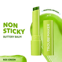 Trouble Maker Aura Lip Balm Rex Green 4pc Set + 1 Full Size Product Worth 25% Value Free