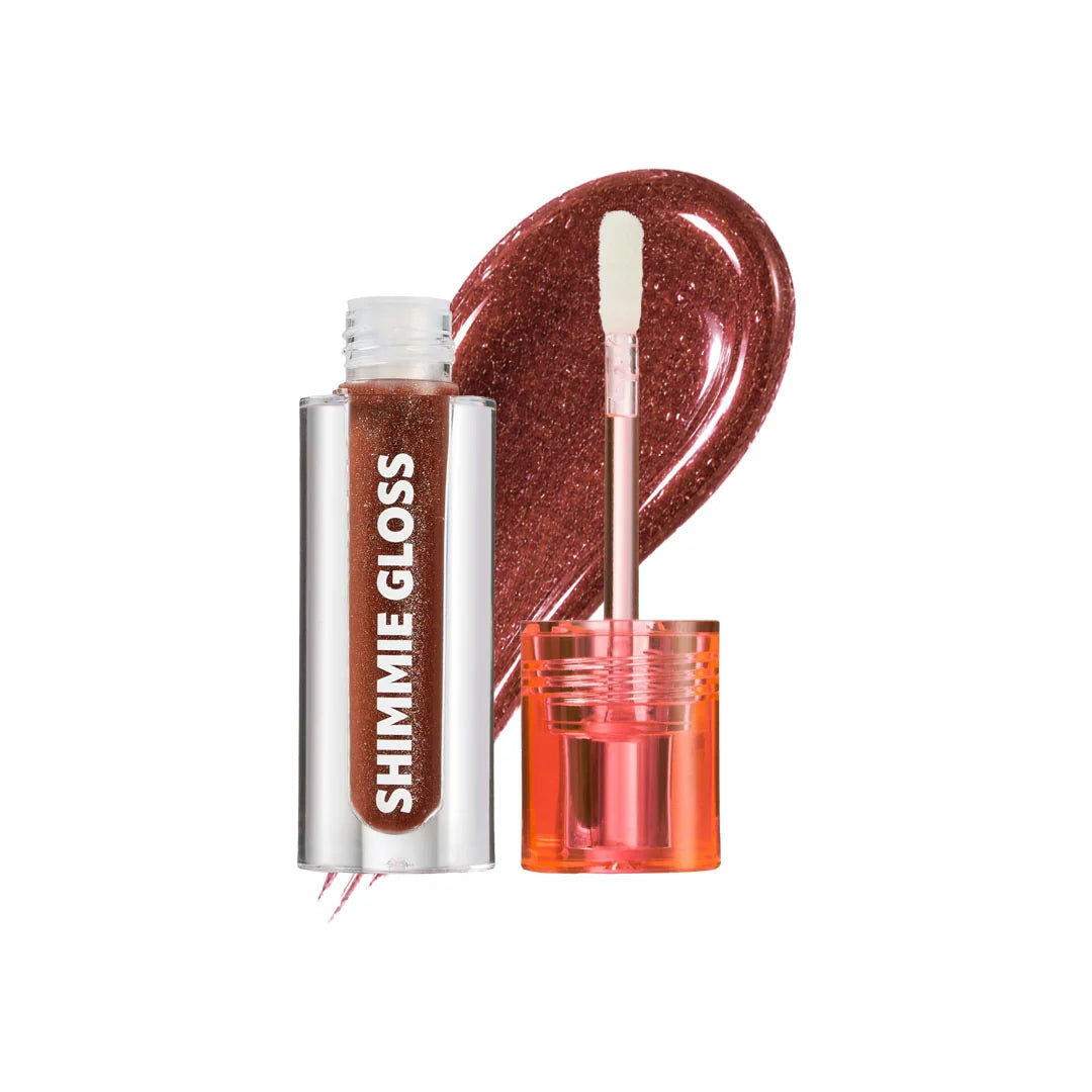 Trouble Maker Shimmie Gloss New Stakes Brown 4pc Set + 1 Full Size Product Worth 25% Value Free