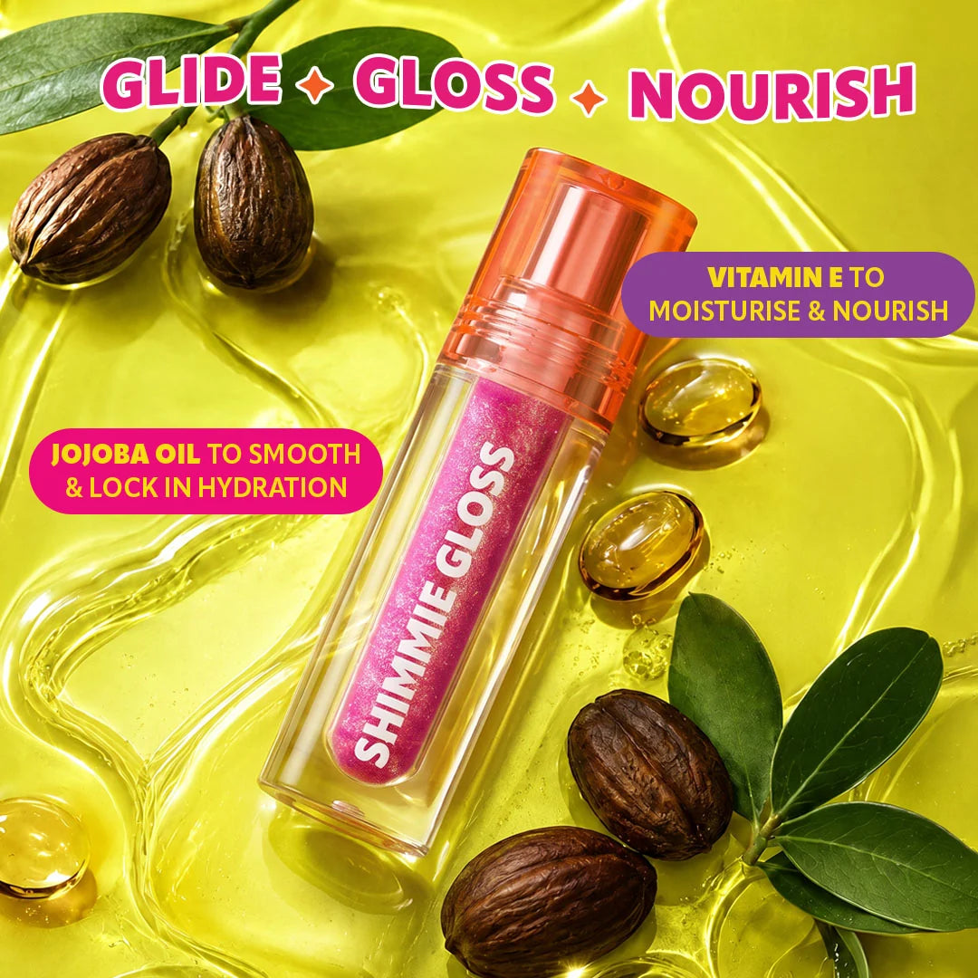 Trouble Maker Shimmie Gloss All In Berry 4pc Set + 1 Full Size Product Worth 25% Value Free