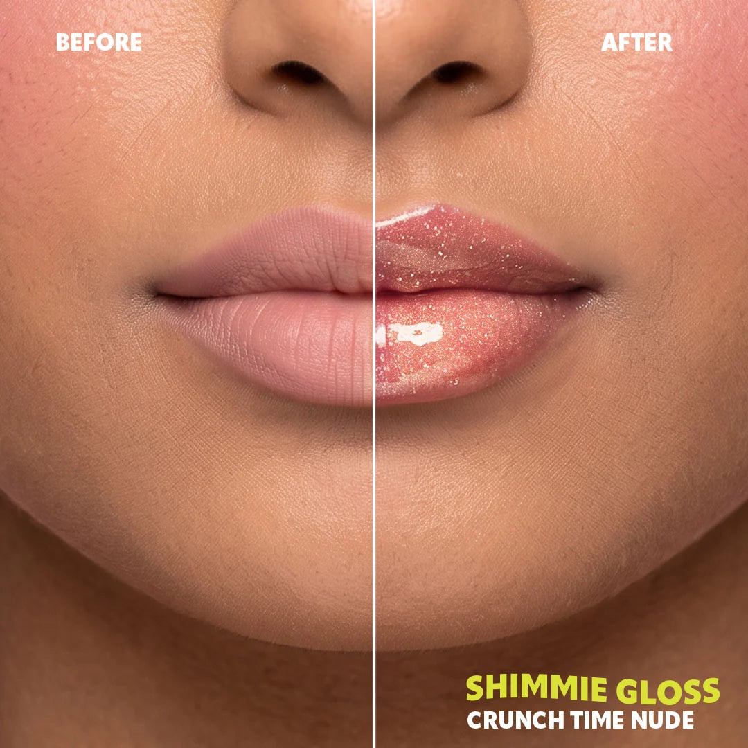 Trouble Maker Shimmie Gloss Crunch Time Nude 4pc Set + 1 Full Size Product Worth 25% Value Free