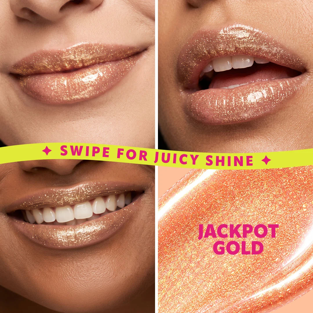 Trouble Maker Shimmie Gloss Jackpot Gold 4pc Set + 1 Full Size Product Worth 25% Value Free