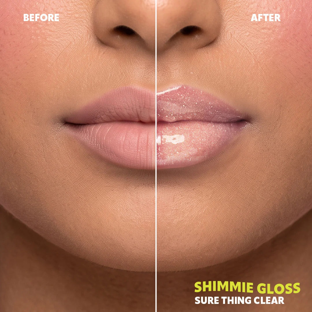 Trouble Maker Shimmie Gloss Sure Thing Clear 4pc Set + 1 Full Size Product Worth 25% Value Free