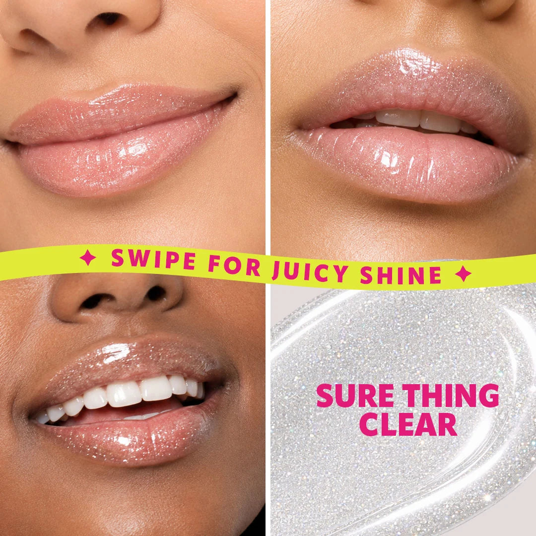 Trouble Maker Shimmie Gloss Sure Thing Clear 4pc Set + 1 Full Size Product Worth 25% Value Free