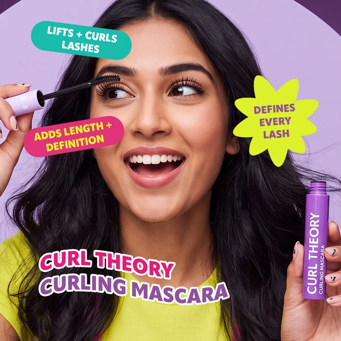 Trouble Maker Curl Theory Curling Mascara Black 4pc Set + 1 Full Size Product Worth 25% Value Free