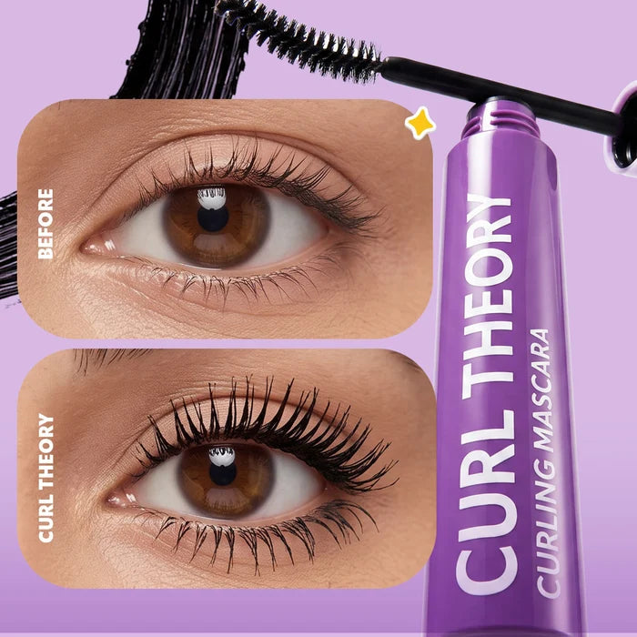 Trouble Maker Curl Theory Curling Mascara Black 4pc Set + 1 Full Size Product Worth 25% Value Free