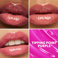 Trouble Maker Melt Down Lip Oil Tipping Point Purple 4pc Set + 1 Full Size Product Worth 25% Value Free