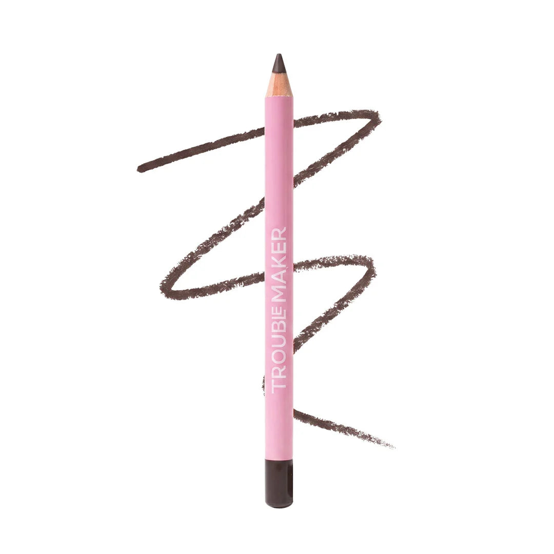 Trouble Maker Overdo It Lip Liner Pencil Zip It Deep Brown 4pc Set + 1 Full Size Product Worth 25% Value Free