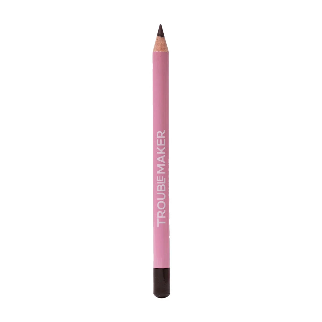 Trouble Maker Overdo It Lip Liner Pencil Zip It Deep Brown 4pc Set + 1 Full Size Product Worth 25% Value Free